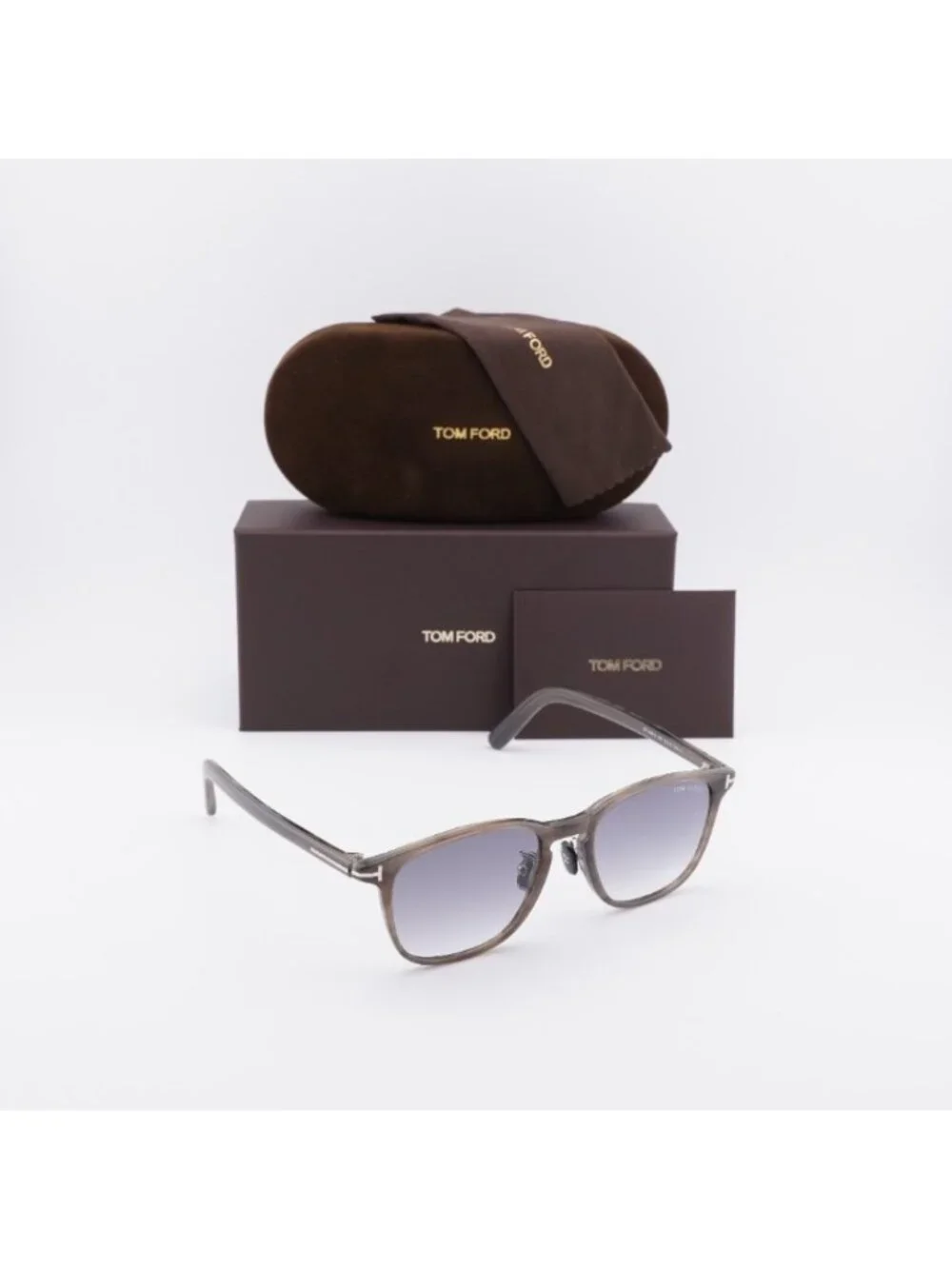 Tom Ford FT1048-D 20B Sunglasses - Khaki Frame, Smoke Gradient Lenses